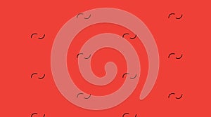 Simple Modern abstract red curve pattern