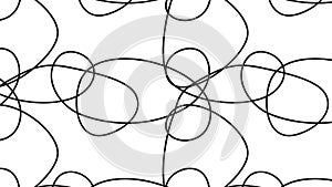 Simple Modern abstract scribble random lines pattern