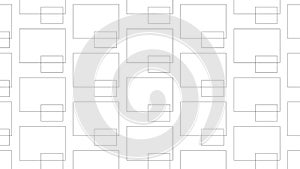 Simple Modern abstract small and big monochrome blocks pattern