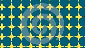 Simple Modern abstract yellow blinking star pattern