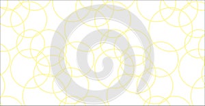 Simple Modern abstract yellow circles pattern