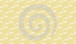 Simple Modern abstract yellow cloud pattern