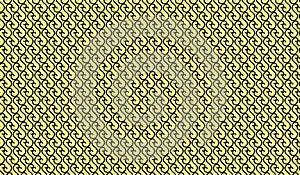 Simple Modern abstract yellow curved line mesh pattern