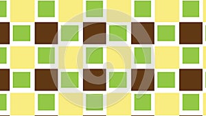 Simple Modern abstract yellow and green blocks checkred pattern