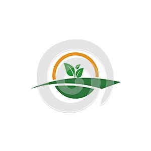 Simple modern Agriculture logo design vector