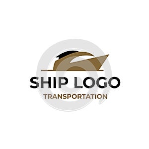 Simple and modern boat logo design