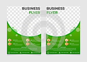 Simple modern business flyer template