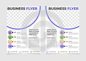 Simple modern business flyer template