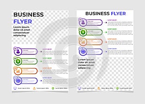 Simple modern business flyer template