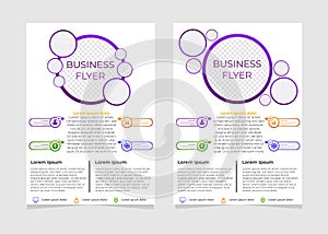 Simple modern business flyer template