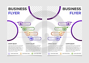 Simple modern business flyer template