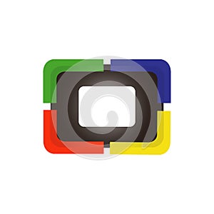 simple modern camera photography logo design vector illustrations