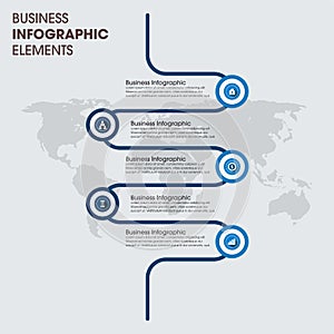 Simple Modern Infographics Template options. Vector infographic element. - Vector