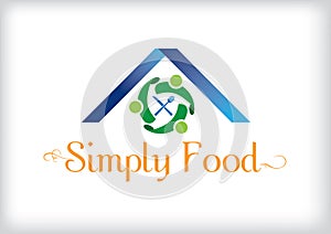 Simple modern logo for restaurant