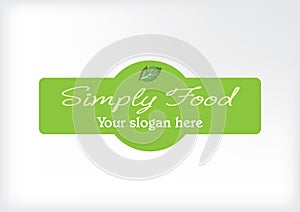 Simple modern logo for restaurant or food business