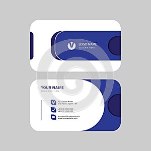 Simple modern professional creative business card design