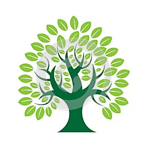 Simple and modern trees natural logo illustration 4