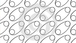 Simple monochrome oval pattern