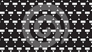 Simple monochrome small triangle and rectangle pattern