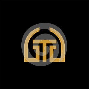 Simple monogram initial gtg/ggt/tgg logo photo