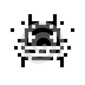 Simple monster pixel face