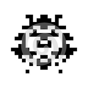Simple monster pixel face