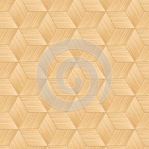 Simple motif of light brown traditional woven bamboo