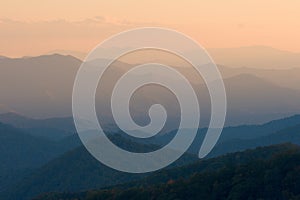 Simple Mountain Sunset