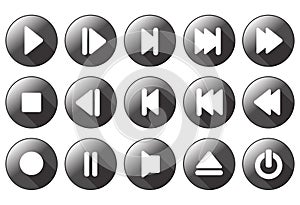 Simple multimedia icons