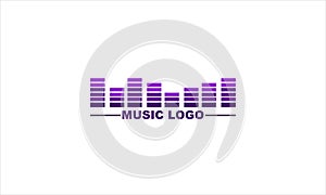Simple music logo with Equaliser