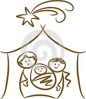 Simple Nativity Scene