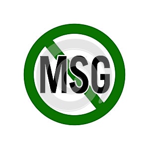 simple no MSG logo symbol icon