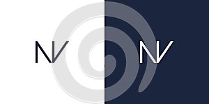 Simple NV logo design