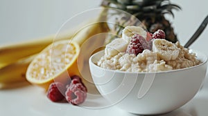 Simple Oatmeal Breakfast with Banana