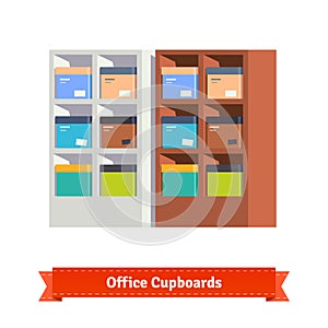 Simple office cupboards