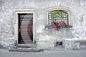 Simple old house facade.