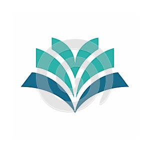 Open Book Logo Design for Knowledge and Learning