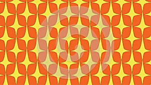 Simple orange yellow gem pattern