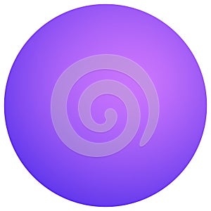 Simple orb with shaded effect. Colorful, bright circle with vivi