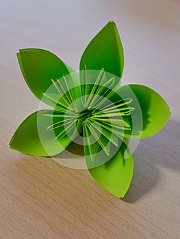 Simple origami flower