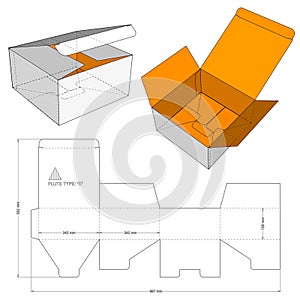 Simple Packaging Box and Die-cut Pattern