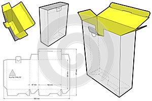 Simple Packaging Box and Die-cut Pattern.