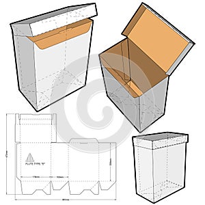 Simple Packaging Box and Die-cut Pattern.