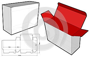 Simple Packaging Box and Die-cut Pattern.