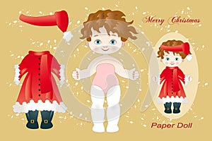 Simple paper doll for girls to cut out