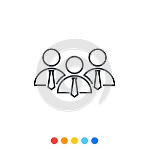 Simple people icon,Icon of grouping of people