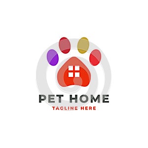 Simple Pet Home  Logo Design