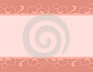 Simple Pink Decorative Border