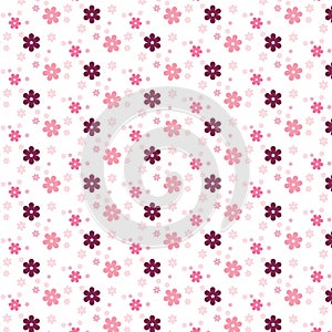 Simple pink flower pattern colorfulness cute