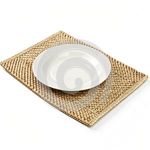 Place mat isolated on white background